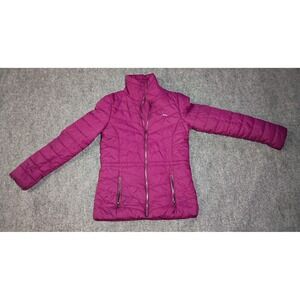 Rustic Ridge Women's Plum Colored Quilted Puffer Jacket Coat Size Small